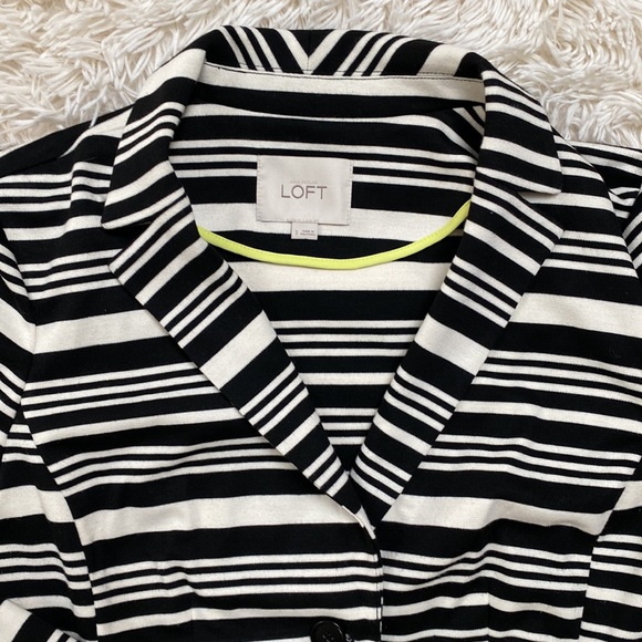 Loft Striped Scuba Brazer ๐ Black White & Lime - Picture 7 of 14